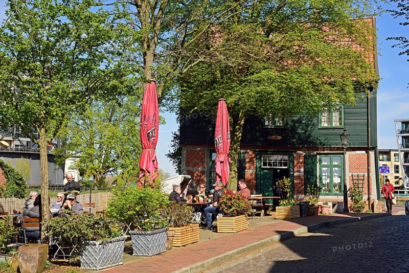 Europe, Germany, Lower Saxony, Stade, Hamburg metropolitan region, Hanseatic city, Hanseatic harbour, tree house from 1773, former harbour master's house, Hamburg, Hamburg, Federal Republic of Germany, Europe