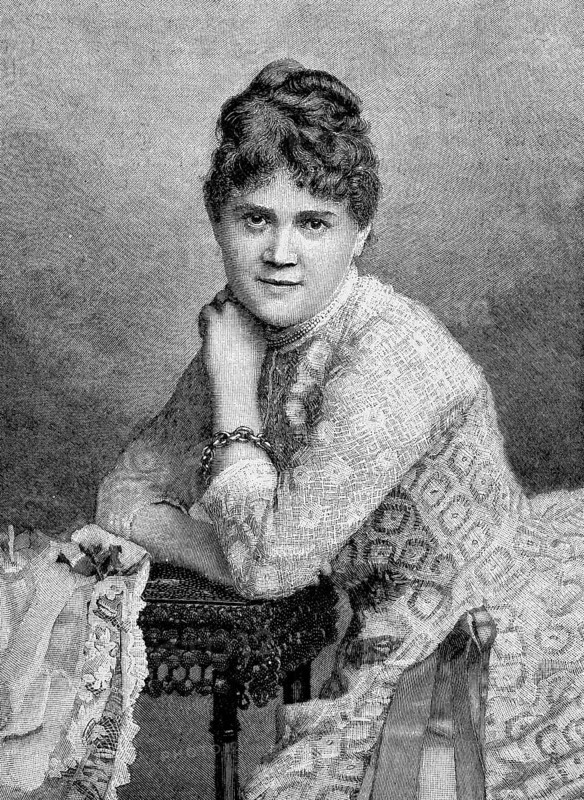 Hermine Spies-Hardtmuth, 25 February 1857, 26 February 1893, a German oratorio and concert singer, Historical, digital reproduction of an original from the 19th century