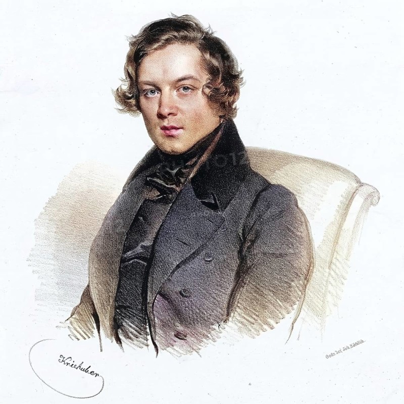 Robert Alexander Schumann (born 8 June 1810 in Zwickau, died 29 July 1856 in Endenich, Rhine Province) was a German composer, music critic and conductor, Historic, digitally restored reproduction from a 19th century original, Record date not stated