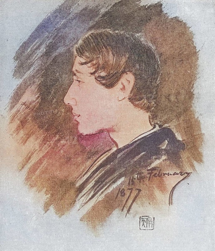 Rabindranath Tagore or Rabindranath Thakur, aged 16, 7 May 1861 to 7 August 1941, a Bengali philosopher, poet, painter, composer, musician and Brahmo Samaj devotee in India. Tagore was awarded the Nobel Prize for Literature in 1913, Historical, digitally restored reproduction from a 19th century original, Record date not stated