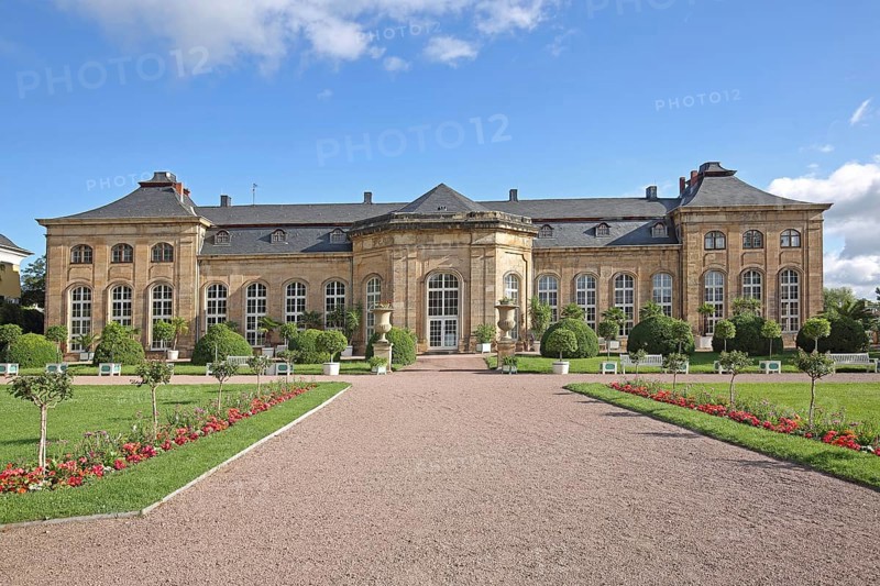 Baroque Orangery, Castle Park, English Garden, Gotha, Thuringia, Germany, Europe