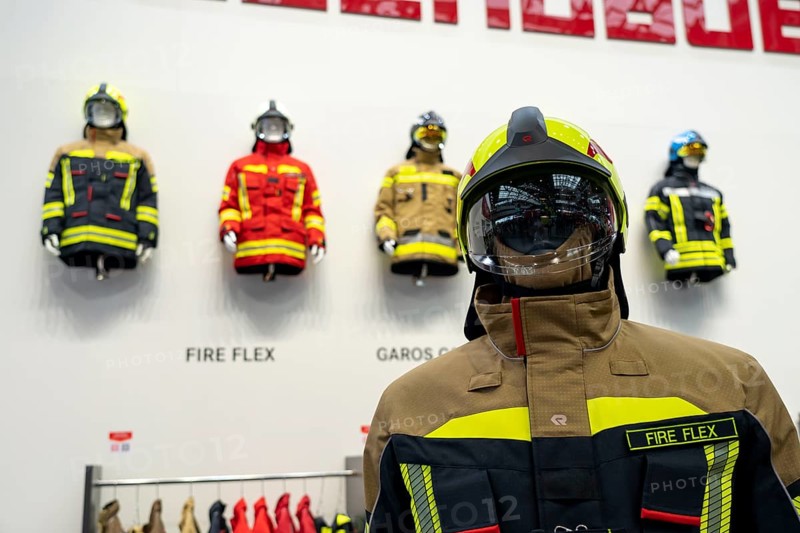 Personal protective equipment, clothing for firefighters, Interschutz 2022 trade fair in Hanover, the world's largest trade fair for firefighting, rescue and disaster control technology, equipment, over 1300 exhibitors from 50 countries, disaster control