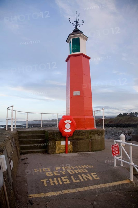 Victorian Harbour Lighthouse navigational aid, Watchet, Somerset, England, United Kingdom, Europe