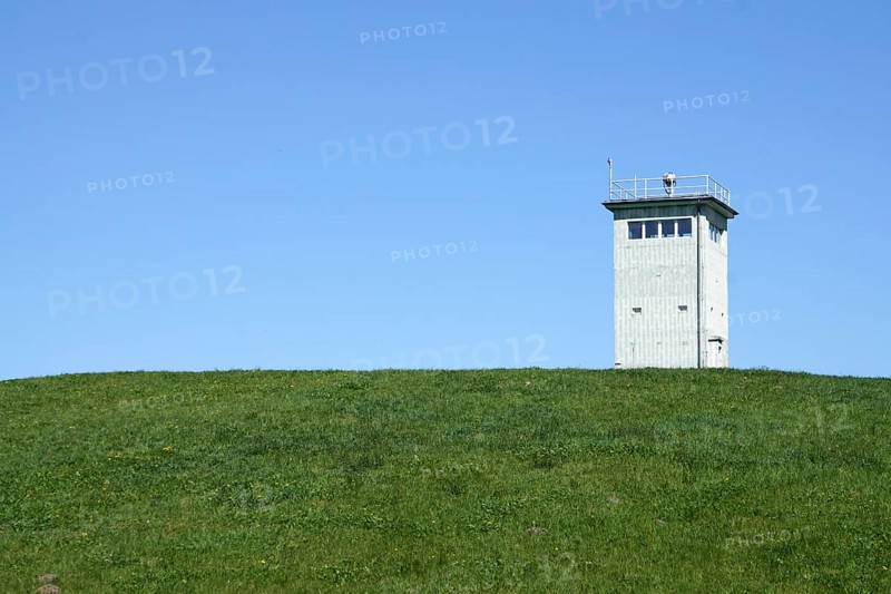 Hötensleben border memorial, former GDR border fortifications in Hoetensleben, today the state border between Saxony-Anhalt and Lower Saxony, 22 April 2019