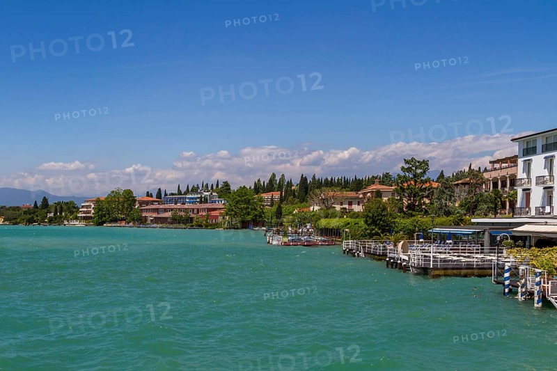 Sirmione, tourist attraction and thermal spa resort on southern Lake Garda, Italy, Sirmione, Lake Garda, Italy, Europe