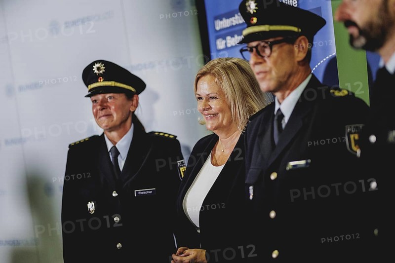 Nancy Faeser (SPD), Federal Minister of the Interior and Home Affairs, in a press statement on the occasion of the opening of the Federal Police's first 'Violence against Women' contact point at Ostbahnhof in Berlin, 15/08/2024