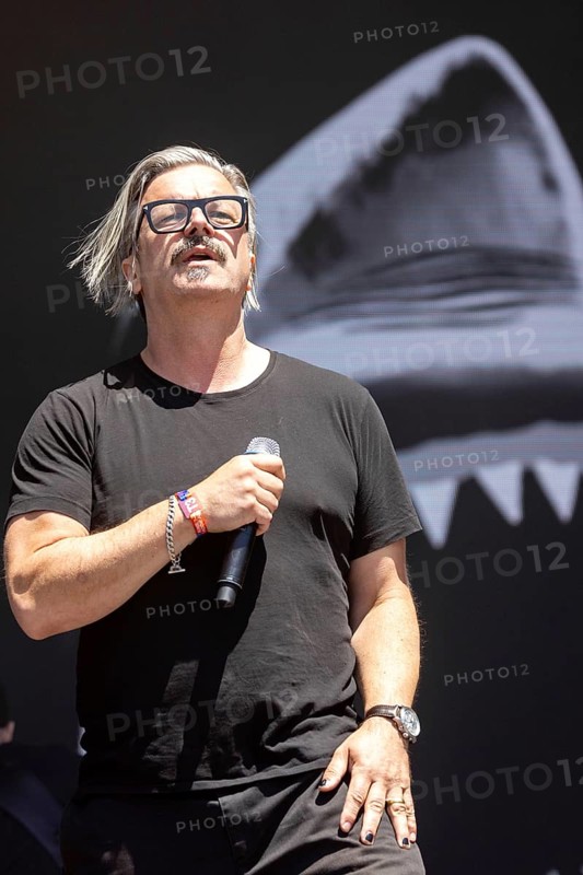 Adenau, Germany, 9 June 2024: H-Blockx (Henning Wehland, singer) play at Rock am Ring. The festival takes place at the Nürburgring race track near the town of Adenau from 7 to 9 June 2024, Europe