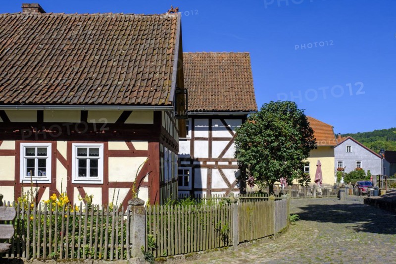 Open-air museum, Rhön Museum Village, Tann in der Rhön, Ulstertal, Wartburgkreis, Hessian Rhön, Rhön, Hesse, Germany, Europe