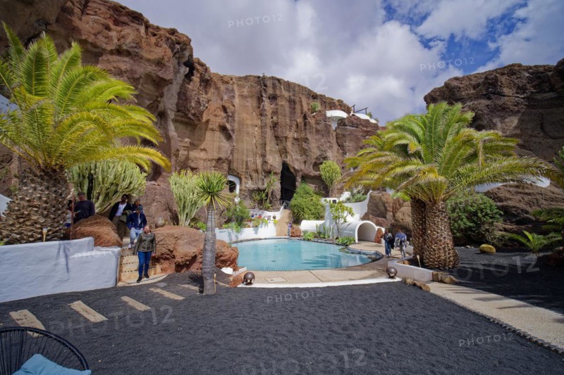 Museo LagOmar, Lagomar Museum, designed by César Manrique and Jesús Soto, Nazaret, Tahiche, Lanzarote, Canary Islands, Canary Islands, Spain, Europe
