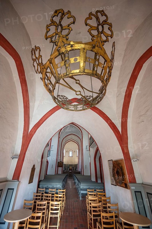 The original coronet from 1658 in the portal area of St Nicholas' Church, Siegen North Rhine-Westphalia, Germany, Europe