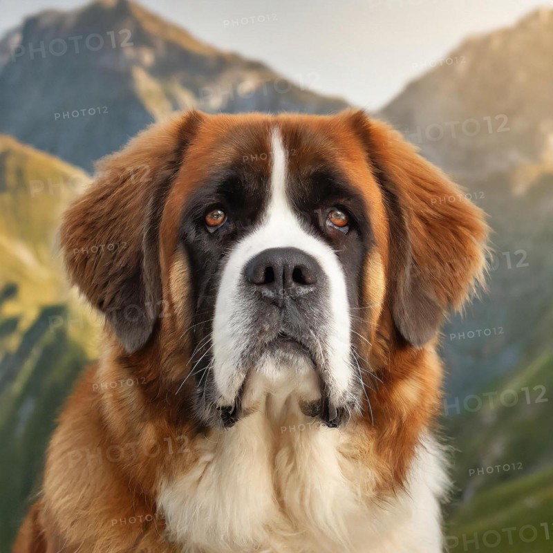 Pets, Dog, Saint Bernard, AI-generated, AI generated