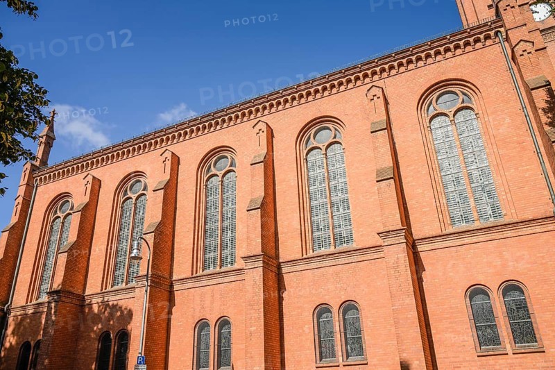 Church windows made from gin bottles, Zwölf-Apostel-Kirche, An der Apostelkirche, Schöneberg, Berlin, Germany, Europe