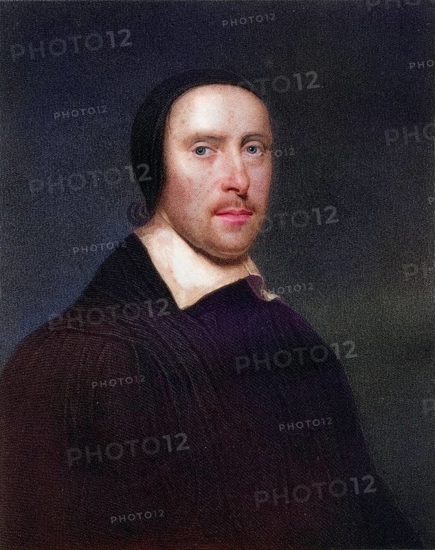 Jeremy Taylor Baptised, 1613-1667 English Anglican clergyman and writer. From the book Gallery of Portraits, published in 1833, Historical, digitally restored reproduction from a 19th century original, Record date not stated