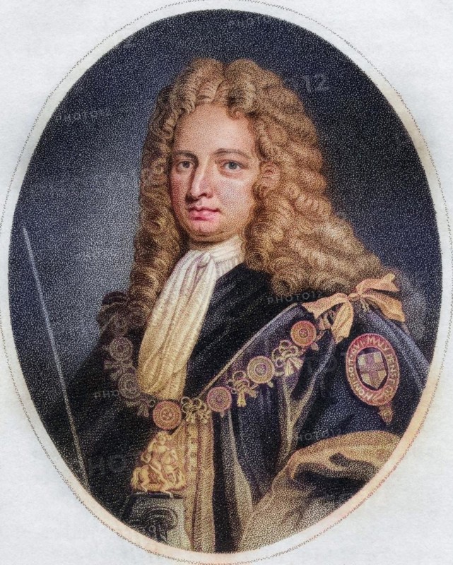Robert Harley 1st Earl of Oxford and Earl Mortimer 1661, 1724 English statesman, Robert Harley 1st Earl of Oxford and Earl Mortimer 1661, 1724 English statesman Engraved by Maddox from the book A catalogue of Royal and Noble Authors Volume IV published 1806, Historic, digitally restored reproduction from a 19th century original, Record date not stated