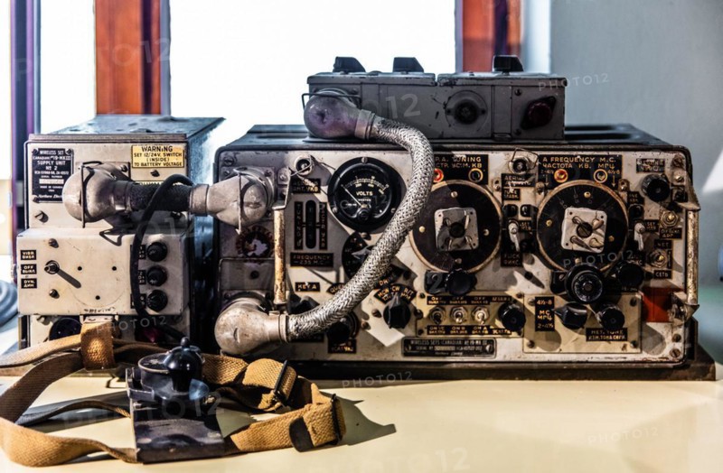 Radio transceiver Mod. MK-19, military museum, planned town with star-shaped layout, Palmanaova, Unesco World Heritage Site, Friuli, Italy, Palmanaova, Friuli, Italy, Europe