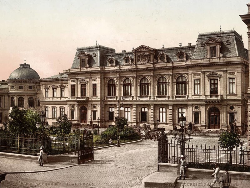National Art Museum in Bucharest Castle, Romania, 1890, Historical, digitally restored reproduction from a 19th century original, Record date not stated, Europe