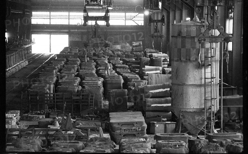 DEU, Germany, Dortmund: Personalities from politics, business and culture from the years 1965-71. Dortmund. Hoesch AG.steel production. ca.1965, Europe