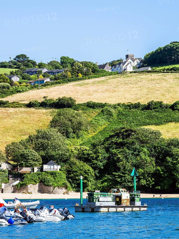 Boats and Yachts on Kingsbridge Estuary in Salcombe and Mill Bay, Batson Creek, Southpool Creek, Devon, England, United Kingdom, Europe