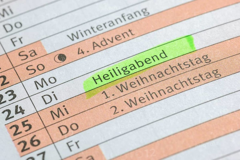 Calendar, 24 December, 4th Advent, Christmas, Christmas Eve, biros, Germany, Europe