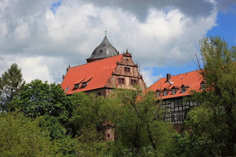 Vorderburg, Schlitz, small town in the east of the Vogelsberg district in central Hesse, Hesse, Germany, Europe