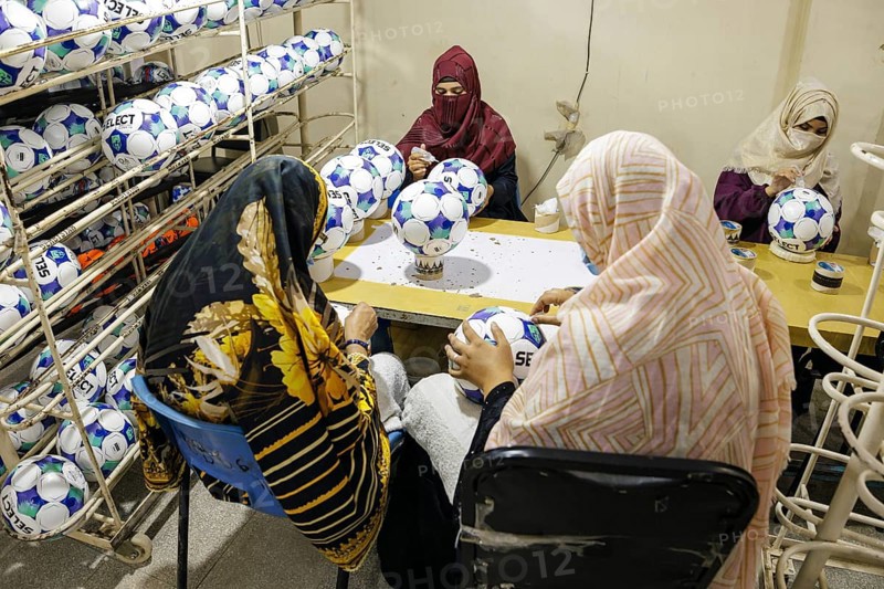 Anwar Khawaja Industries PVT. LTD produces footballs for the Bundesliga, among others. Sialkot, 23.08.2024. Photographed on behalf of the Federal Ministry for Economic Cooperation and Development