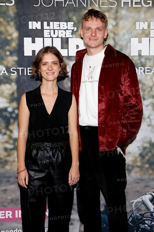 Liv Lisa Fries and Johannes Hegemann at the premiere of IN LIEBE, EURE HILDE at the cinema in Berlin's Kulturbrauerei, Berlin on 14 October 2024