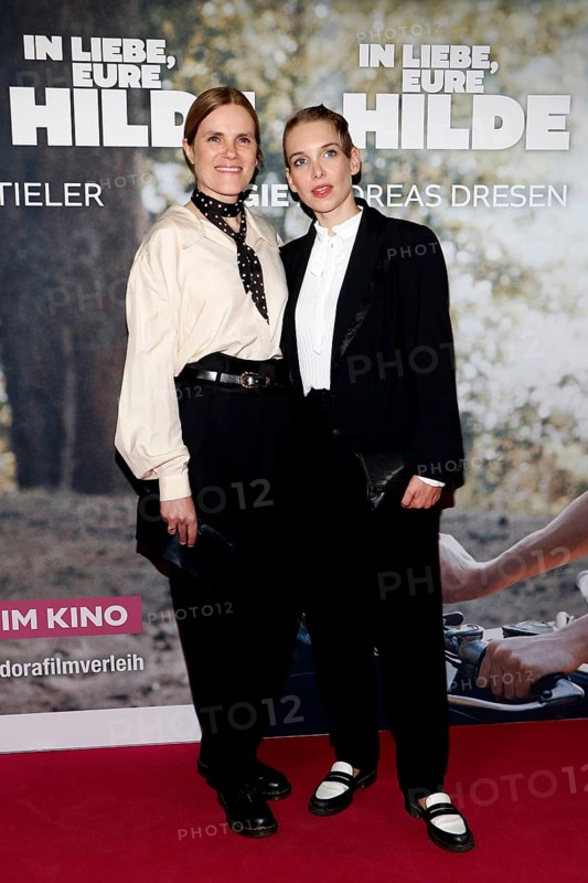 Fritzi Haberland and Sina Martens at the premiere of IN LIEBE, EURE HILDE at the cinema in Berlin's Kulturbrauerei, Berlin on 14 October 2024