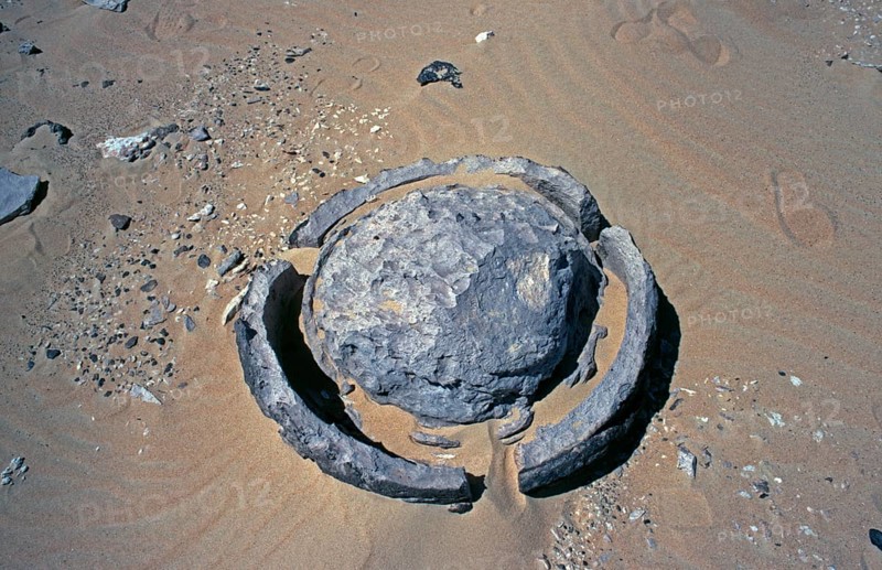 Silicified marble sphere, Libyan Desert, Egypt, Africa