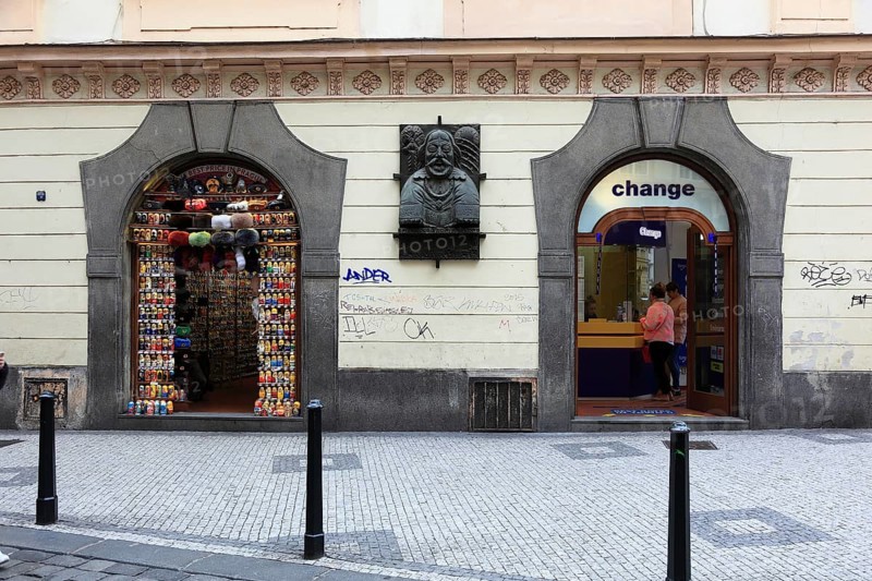 Czech Republic, Prague, Souvenir shop and exchange office, Change in the old town centre, Europe