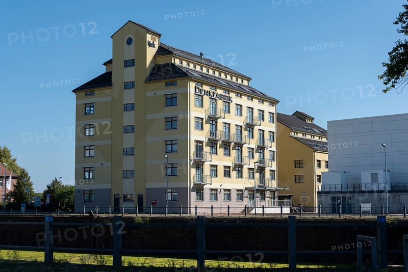 Think tank, located in the science harbour, Magdeburg, Saxony-Anhalt, Germany, Europe