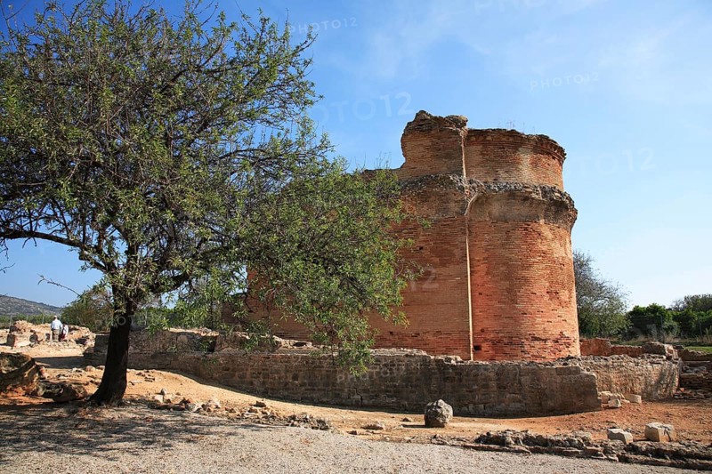 Roman ruins of Milreu, near Estoi, Algarve, Portugal, Europe