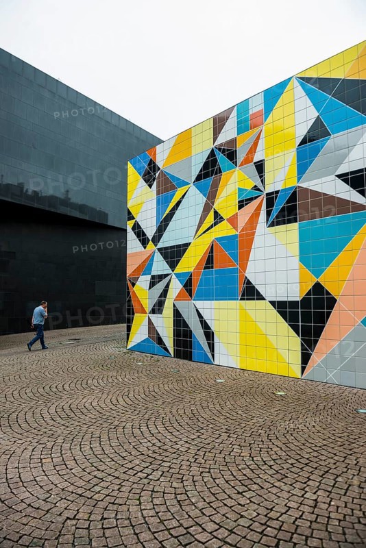 Kunstsammlung North Rhine-Westphalia, K20, tile mosaic by Sara Morris, Düsseldorf, North Rhine-Westphalia, Rhineland, Germany, Europe