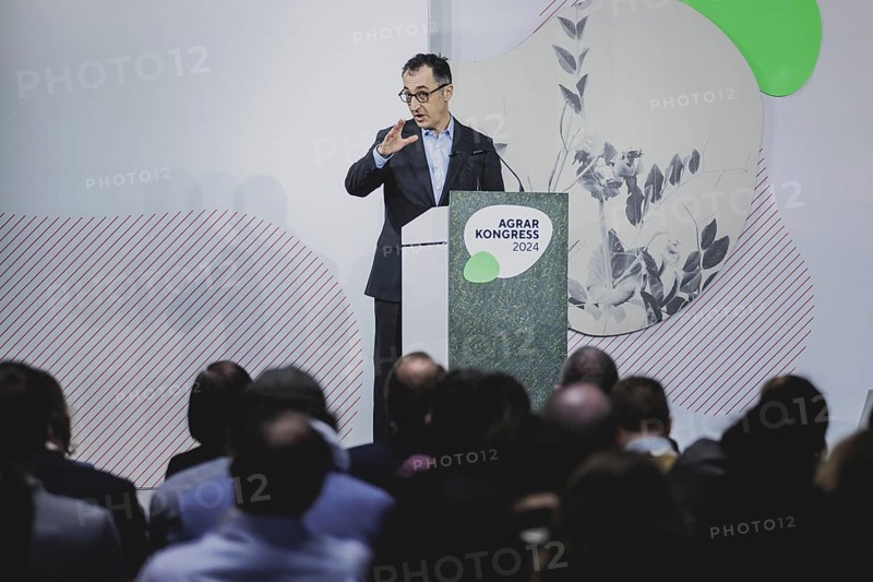 Cem Özdemir (Alliance 90/The Greens), Federal Minister of Agriculture and Food, recorded during a speech at the BMUV agriculture Congress in Berlin, 16 January 2024
