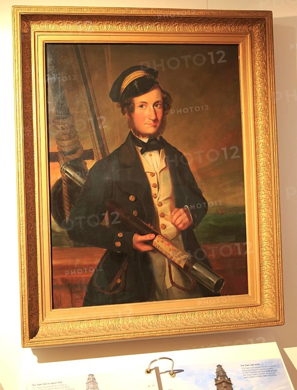 Painting of John Hugh Wadham Smyth-Pigot (1819-1892), c 1850 Weston-super-Mare museum, Somerset, England, UK