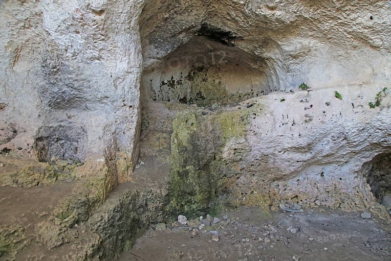 Medieval cave dwellings homes Ghar il-Kbir, Dingli, Malta, Europe