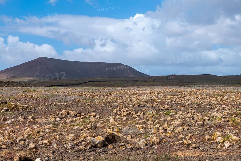 Volcanic landscape, Volcanoes, Lanzarote, Canary Islands, Spain, Europe