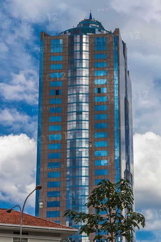 A high-tech modern building in the center of Kuala Lumpur. Malaysia