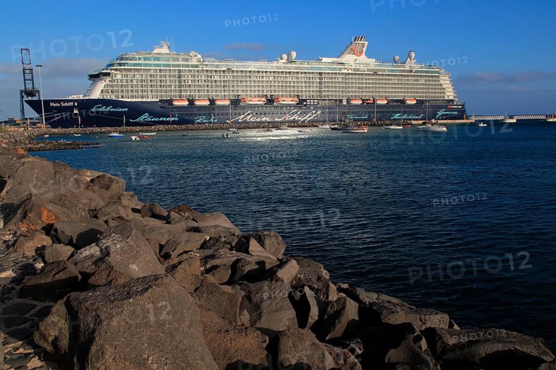 Large German cruise ship Mein Schiff 4' at Puerto del Rosario, Fuerteventura, Canary Islands, Spain, Europe