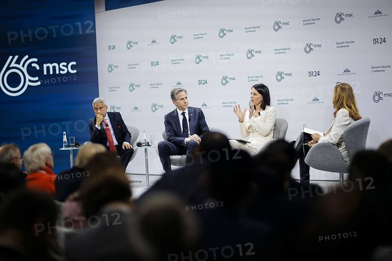 60th Munich Security Conference. Panel discussion on 'Äô Growing the Pie: Seizing Shard Opportunities'Äô with Annalena Bärbock (Bündnis 90/Die Grünen), Federal Foreign Minister, Antony Blinken, Secretary of State of the United States of America, and Subrahmanyam Jaishankar, Foreign Minister of India. Munich, 17.02.2024. Photographed on behalf of the Federal Foreign Office