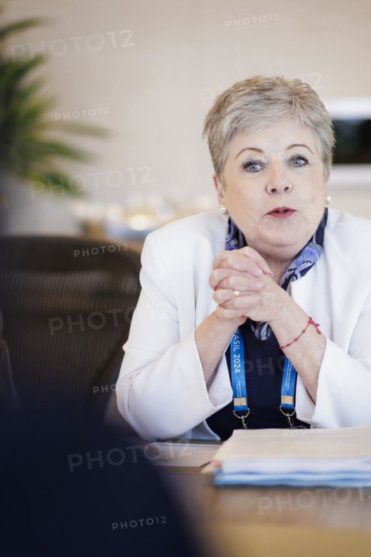 Annalena Bärbock (Alliance 90/The Greens), Federal Foreign Minister and Alicia Barcena Ibarra, Foreign Minister of the United Mexican States, during a meeting in Rio de Janeiro, 22 February 2024. Photographed on behalf of the Federal Foreign Office
