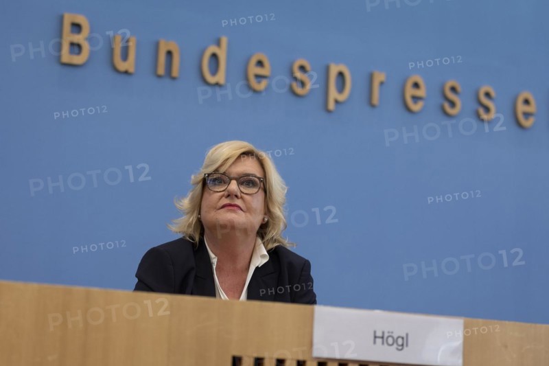 Eva Högl, Parliamentary Commissioner for the Armed Forces, recorded during the presentation of the 2023 Annual Report at the Federal Press Conference in Berlin, 12 March 2024