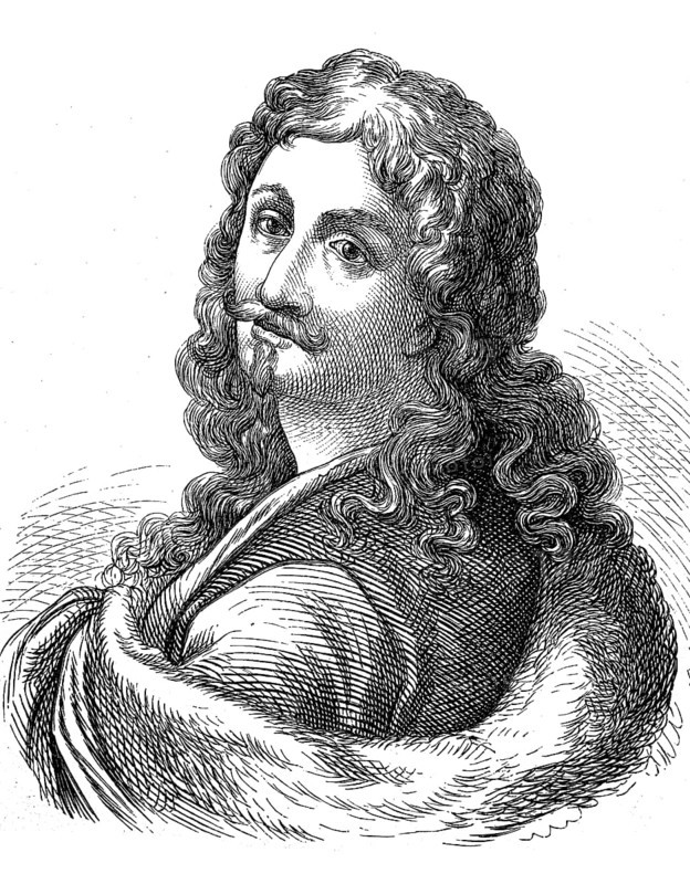 Salvator Rosa, 22 July 1615, 15 March 1673, an Italian draughtsman, painter, poet and actor, Historical, digital reproduction of an original from the 19th century