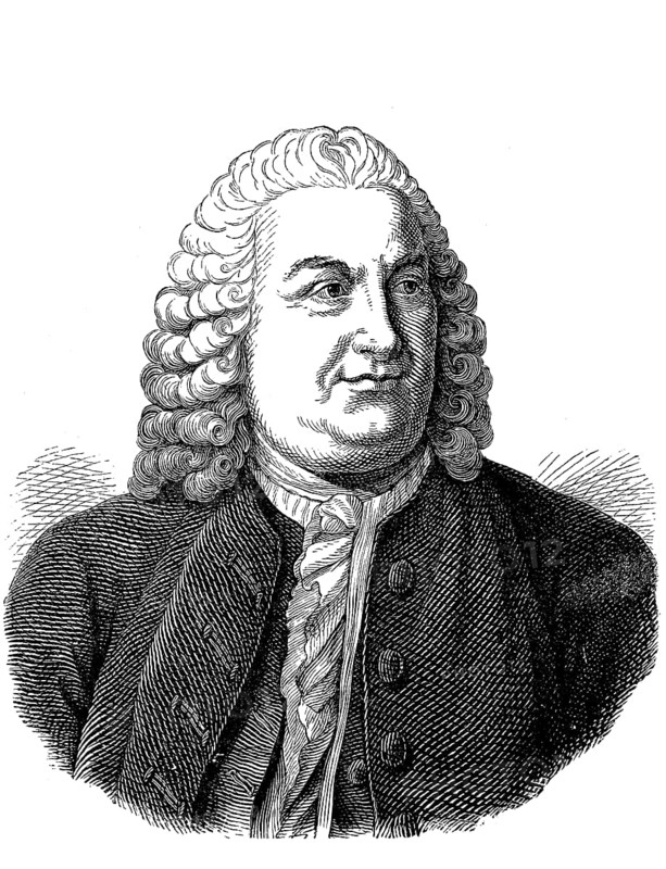 Albrecht Viktor Haller, from 1749 von Haller, 16 October 1708, 12 December 177, a Swiss physician, doctor and naturalist, Historical, digital reproduction of an original from the 19th century
