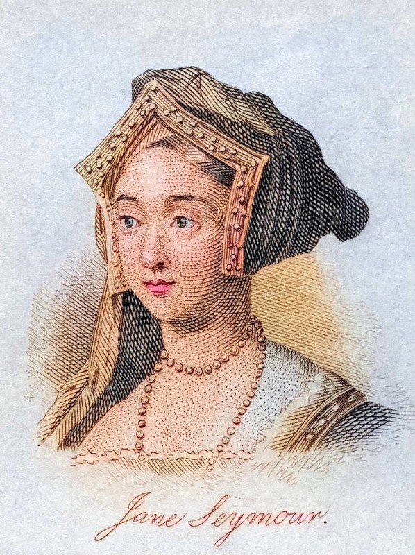 Jane Seymour 1509-1537 Third woman of Henry VIII of England from the book Crabbs Historical Dictionary from 1825, Historical, digitally restored reproduction from a 19th century original, Record date not stated