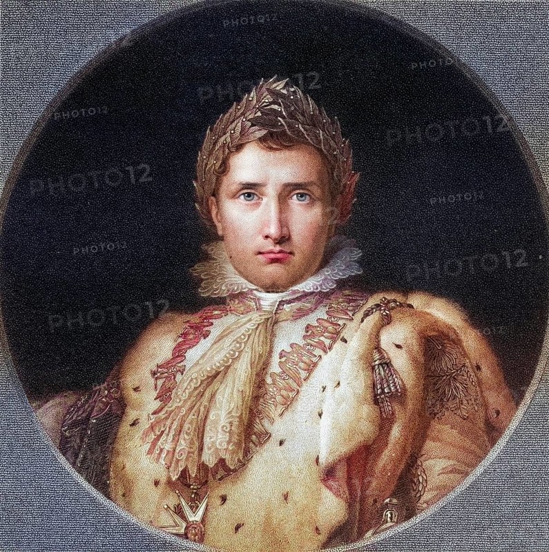 Napoleon Bonaparte 1769-1821, Emperor of the French From the book Gallery of Portraits, 1833, Historical, digitally restored reproduction from a 19th century original, Record date not stated