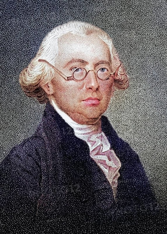 James Wilson, 1742 to 1798, American statesman and founding father A signer of the Declaration of Independence Nineteenth-century engraving by JB Longacre after a miniature, Historical, digitally restored reproduction from a nineteenth-century original, Record date not stated