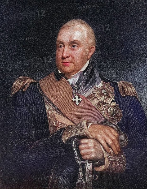 Admiral Edward Pellew 1st Viscount Exmouth 1757 to 1833 English naval officer and admiral, Historical, digitally restored reproduction from a 19th century original, Record date not stated