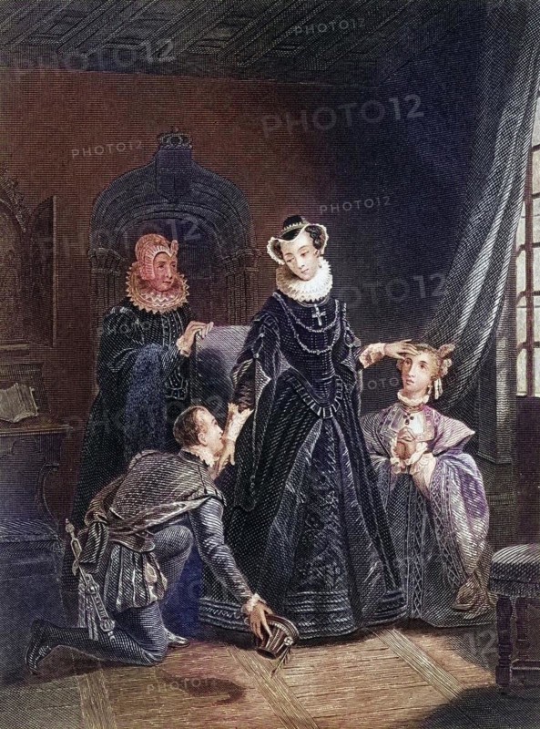 Mary, Queen of Scots, 1542-1587, also Mary Stuart, daughter of James V, King of Scotland. Mary, in Lochleven Castle, Historical, digitally restored reproduction from a 19th century original, Record date not stated