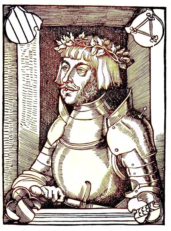 Ulrich von Hutten, 21 April 1488, 29 August 1523, was a German Renaissance humanist, poet, church critic and publicist, digital reproduction of an original from the 19th century, original date unknown