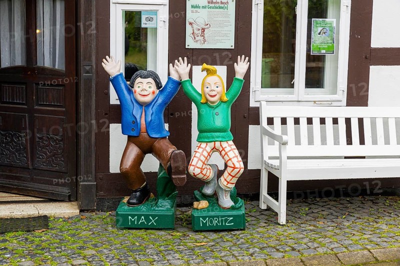 The Wilhelm-bush-Mühle or Max-und-Moritz-Mühle, formerly known as the Bachmannsche Mühle or Herrenmühle, is a historic watermill in Ebergötzen in the district of Göttingen. It has been operated as a memorial to Wilhelm bush and as a mill museum since 1977. The museum shows excerpts from the life and work of Wilhelm bush, the old grinding technology on the running grain mill, the history of the building and rural life in the 19th century, Wilhelm-bush-Mühle, Ebergötzen, Lower Saxony, Germany, Europe